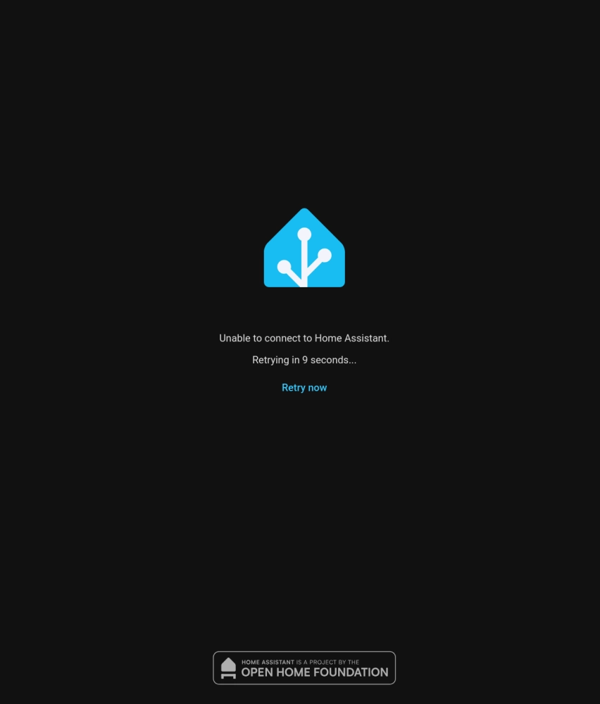 Unable to connect to Home Assistant